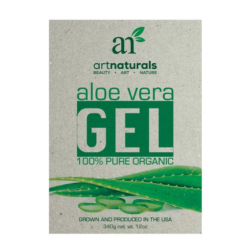 Aloe Vera Gel Label design