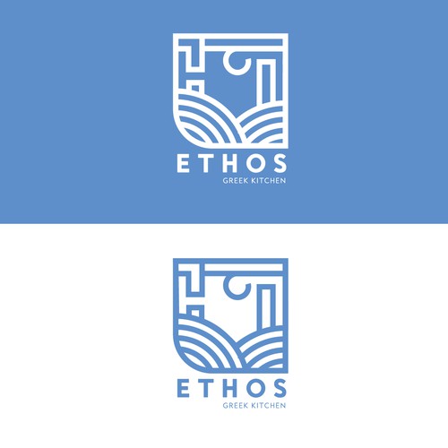 Modern logo for new Greek restaurant in Washington D.C.