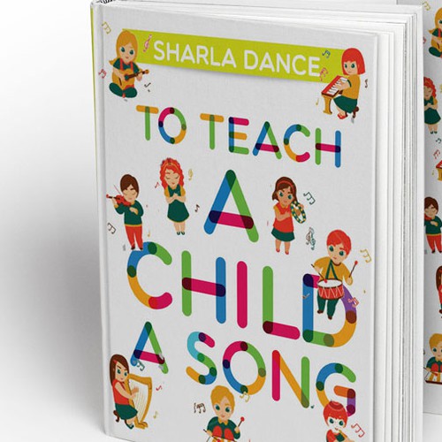 I need a simple, striking cover for a book about teaching childrenmusic.