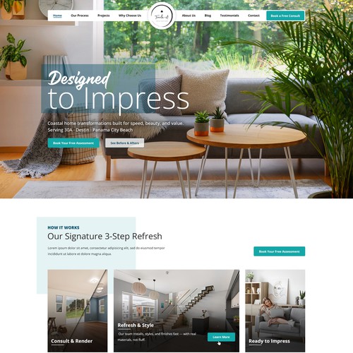 Home Services Company — Website Design