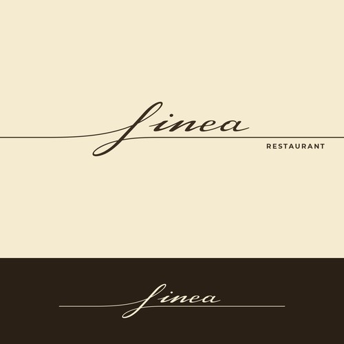 Concept logo for restaurant Linea