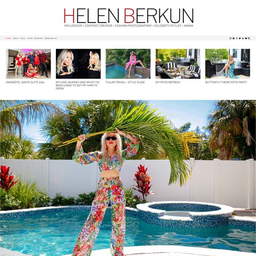 Fashion Forward Website for Influencer