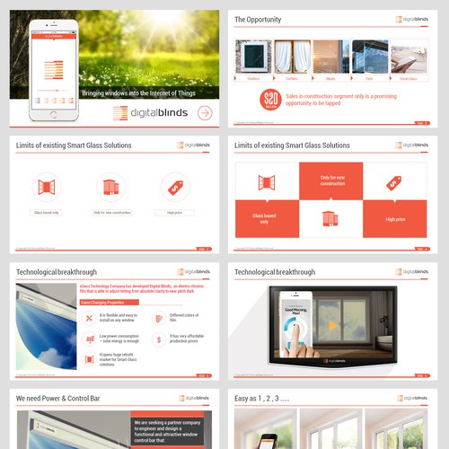 Powerpoint Presentation makeover for digitalblinds