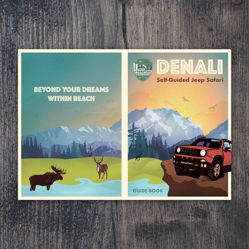 Create cover for souvenir Denali Guide Book