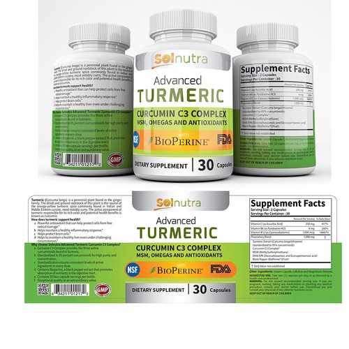 Supplements Pill Label