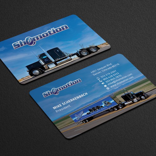 Business Card Design For A Transportation Company