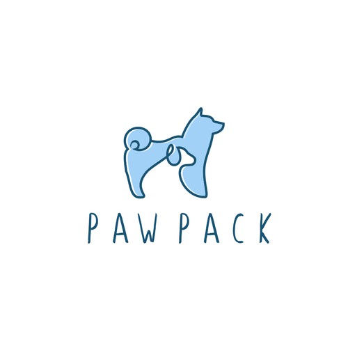 Fun, sophisticated, creative and simple logo for dog walking and grooming company