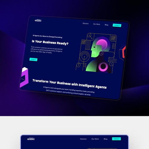 AI Agent service page