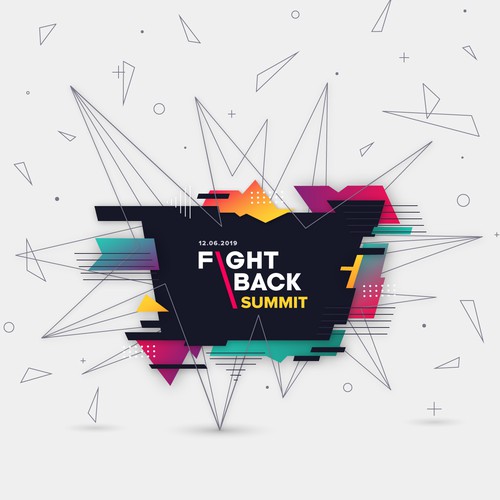 Abstract Graphic for the Fightback Summit event