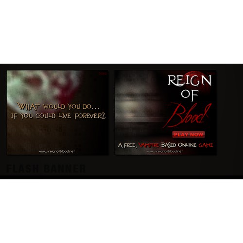 Vampire Themed Web Advertising Banners 