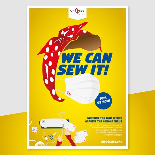 Plakat – We can sew it