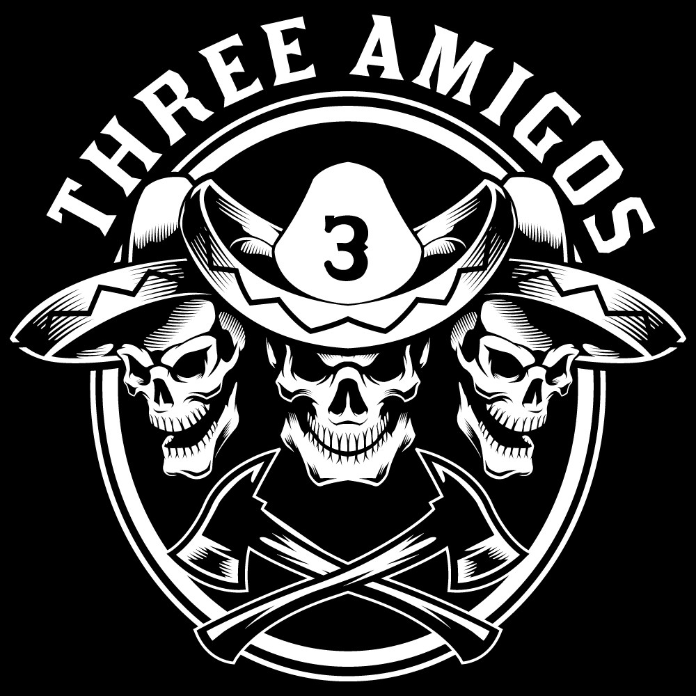 Firefighter logo “Three Amigos”