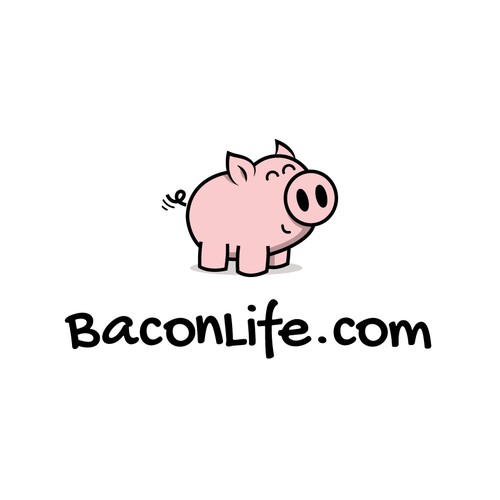 Happy piglet logo