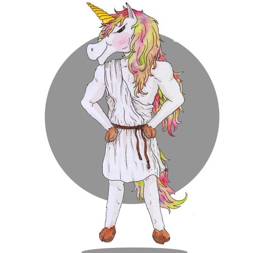 unicorn in a toga contest
