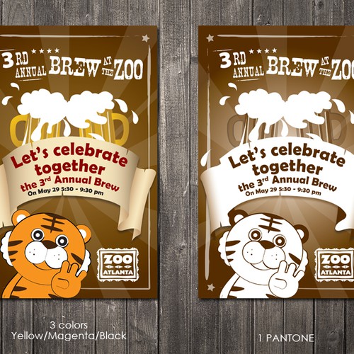 3rd Annual Brew at the Zoo Poster