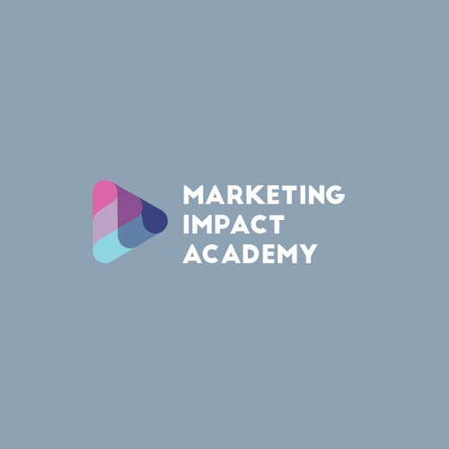 Fun and feminine logo for Marketing Impact Academy