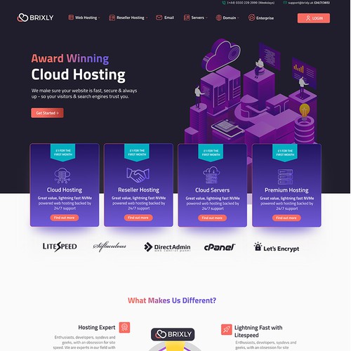Website for Hosting Provider