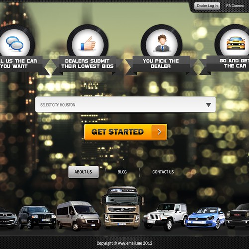 Help Help Design a New website Template For Car Buying Site with a new website design