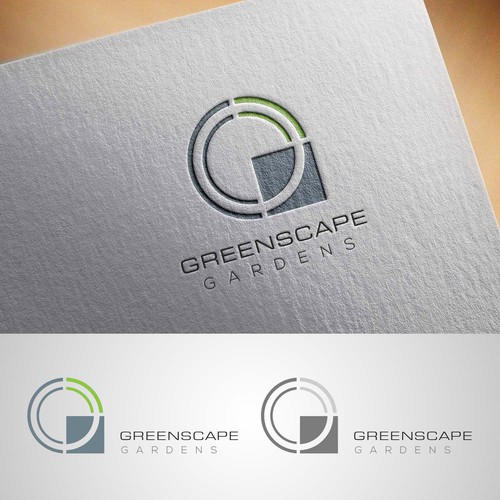 'Greenscape' - slick and contemporary landscape architect logo