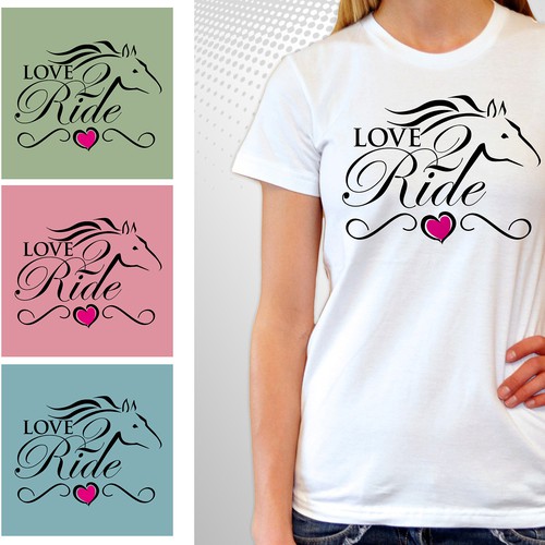 T-Shirt for women and girls who love horseback riding