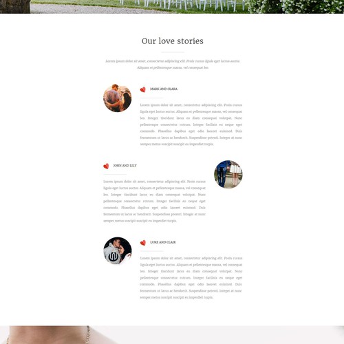 Single page layout - Designed for Myanmar Weddings