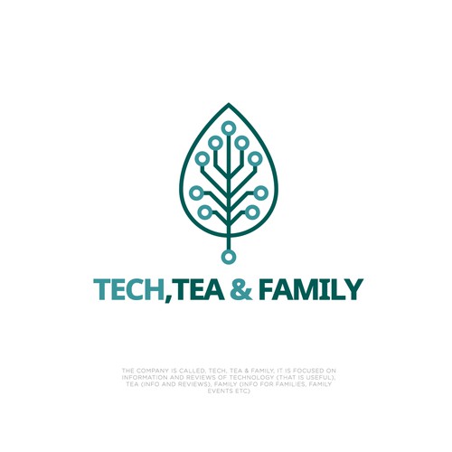 Tech, Tea & Family Logo Design
