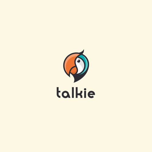 Fun logo design for talky