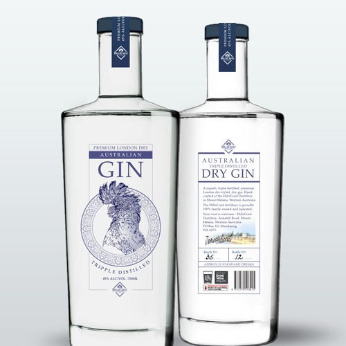 Australian Gin label