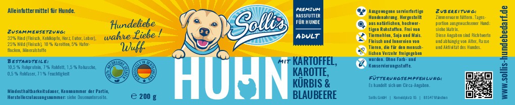 create a modern label for high quality canned dog food (1 design of a product range)