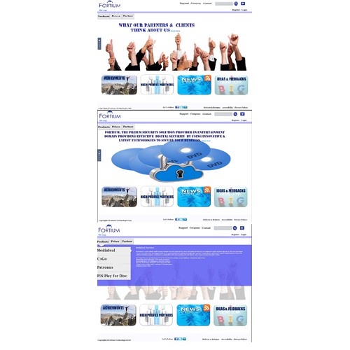 Create an inspiring clean modern website for a software technology company