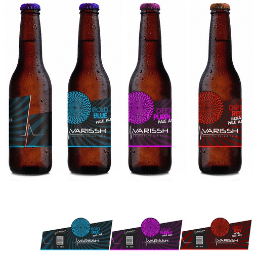 Bottle beer labels design 