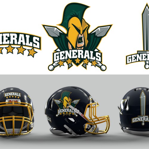 Football Helmet Logo for Oyster Bay Bayville Generals