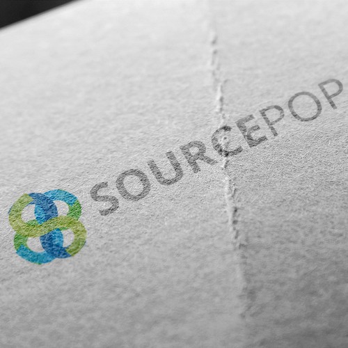 Create an amazing logo for SourcePop (a knowledge management & collaboration software platform)