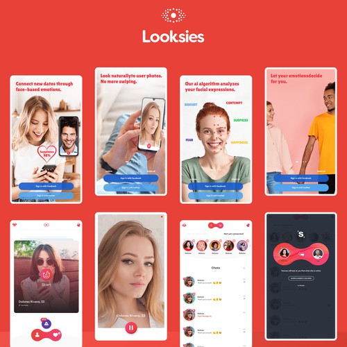 Looksies Dating App Design