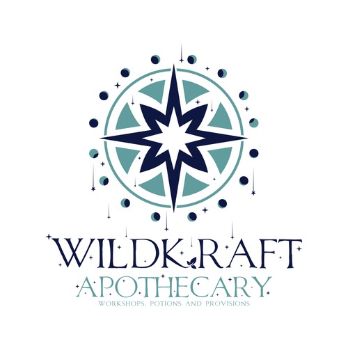 magical logo concept for WildKraft Apothecary