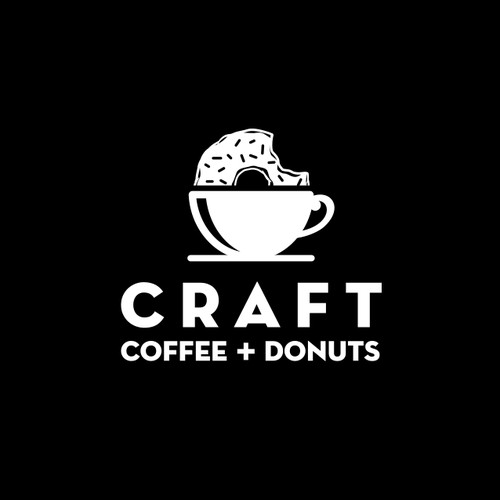 Logo for CRAFT Donuts and Coffee shop