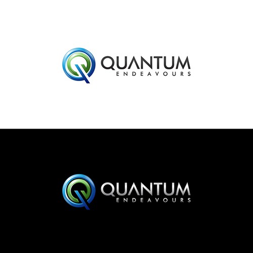 logo and business card for Quantum Endeavours