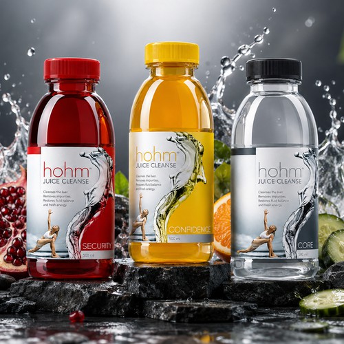 hohm Juice Leanse Product Label Design
