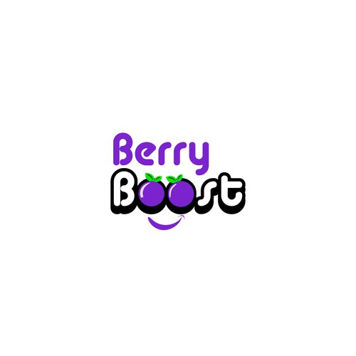 An eye catching berry themed logo