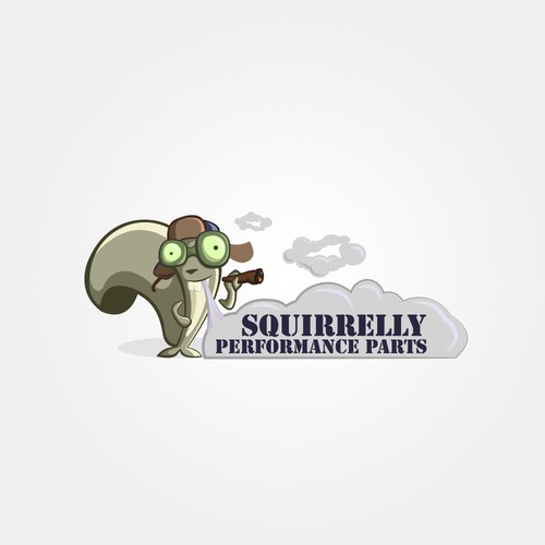 Create the next logo for Squirrelly Performance Parts