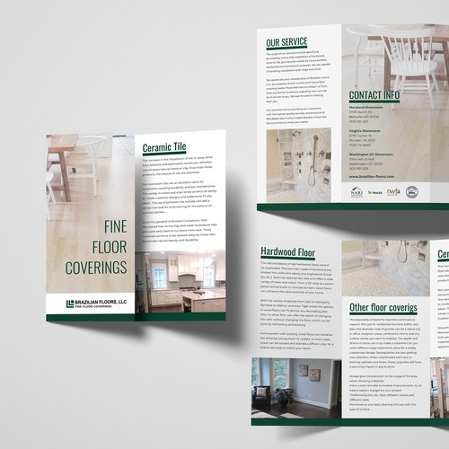 Modern Marketing Brochure for flooring company