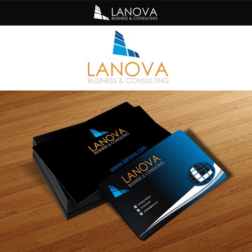 Business Management Company Logo+Cards