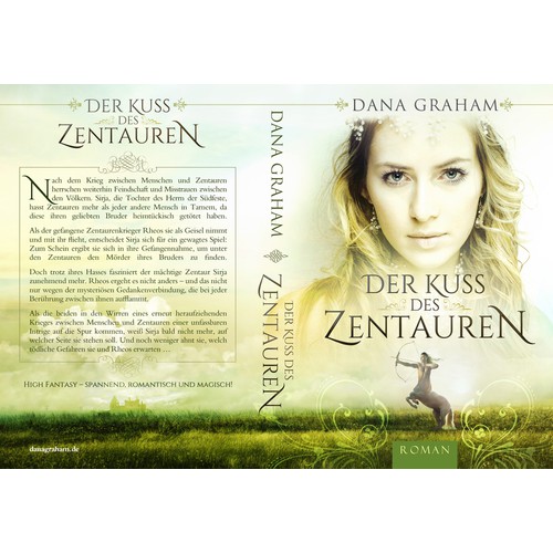 Book cover for a romantic, high fantasy novel