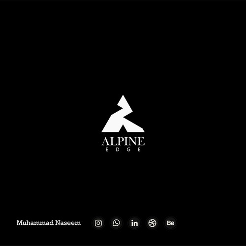 Alpine Edge Logo design concept.