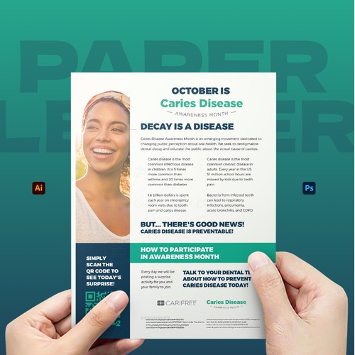 Caries Disease Awareness Month Flyer Paper Letter