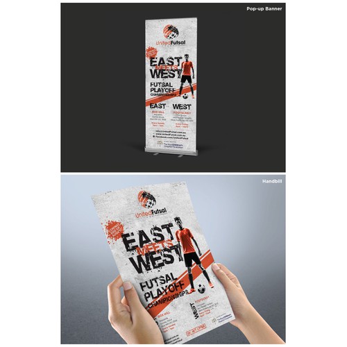 Create a handbill/poster for Australia's first Futsal Playoffs