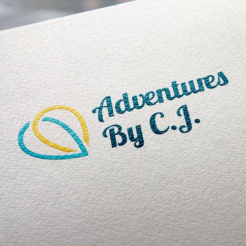 Travel agency logo design "Adventures By C.J."
