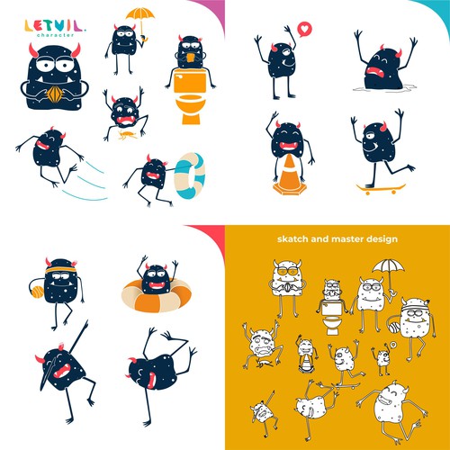 Character/Mascot design for barnd sandals