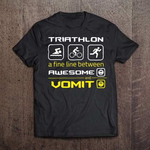 Triathlon T-shirt design