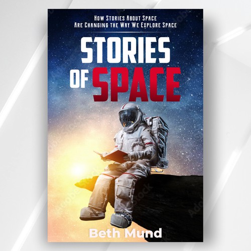 Astronaut Book Cover Design for Stories of Space